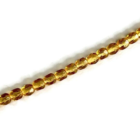 As low As $2 Syrup Fire Polished Faceted Round Czech Glass Beads 4mm (40) - Picture 2 of 3